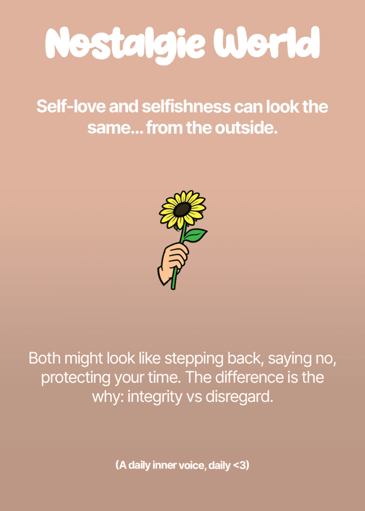 Self Love vs Selfishness 2