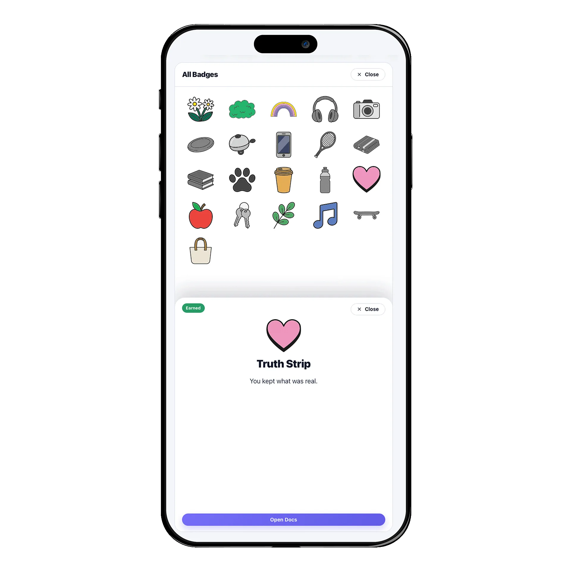 Collection of colorful digital badges